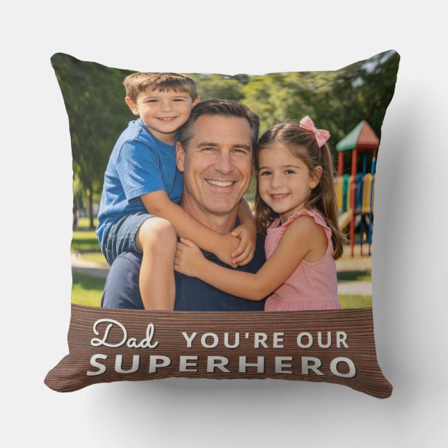 Personalized with 2 Photos and Text Cushion (Front)