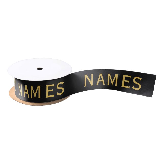 Personalized With 4 Last Name or Nickname on Them Satin Ribbon (Spool)
