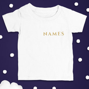 Personalized With Last Name or Nickname on Them Baby T-Shirt