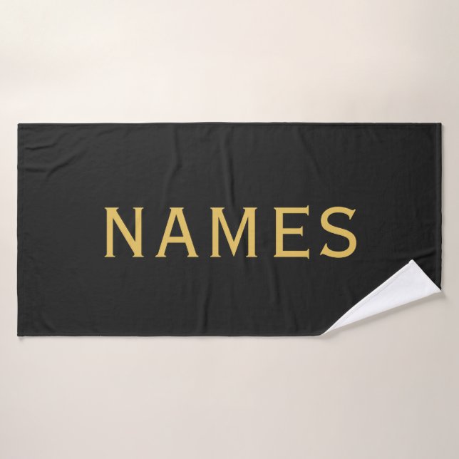 Personalized With Last Name or Nickname on Them Bath Towel (Bath Towel)