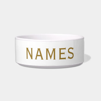 Personalized With Last Name or Nickname on Them Bowl