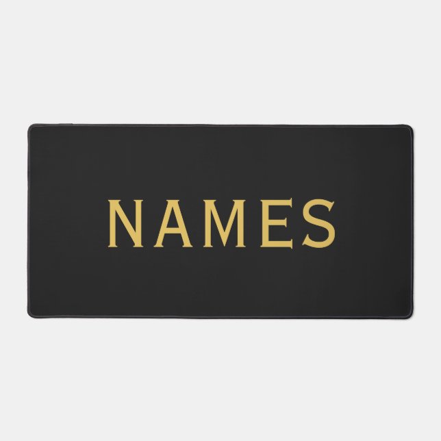 Personalized With Last Name or Nickname on Them Desk Mat (Front)
