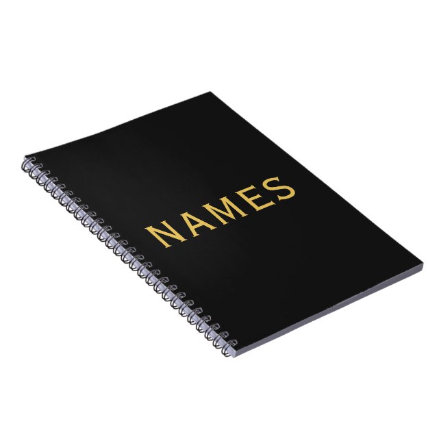 Personalized With Last Name or Nickname on Them Notebook (Right Side)