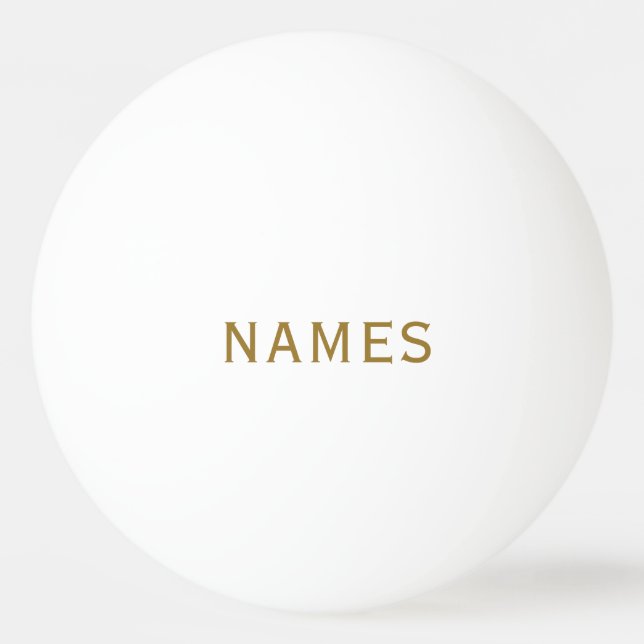 Personalized With Last Name or Nickname on Them Ping Pong Ball (Front)