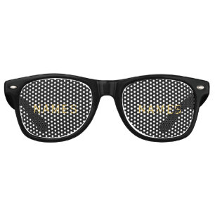 Personalized With Last Name or Nickname on Them Retro Sunglasses