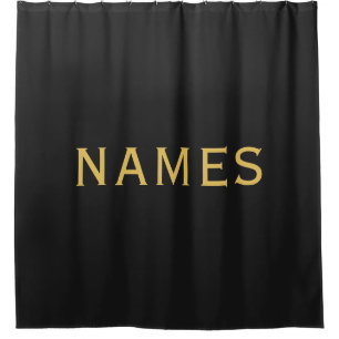 Personalized With Last Name or Nickname on Them Shower Curtain
