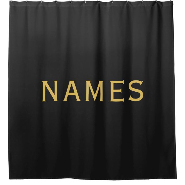 Personalized With Last Name or Nickname on Them Shower Curtain (Front)
