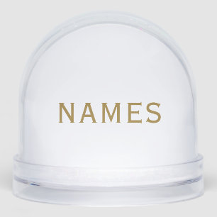 Personalized With Last Name or Nickname on Them Snowglobe