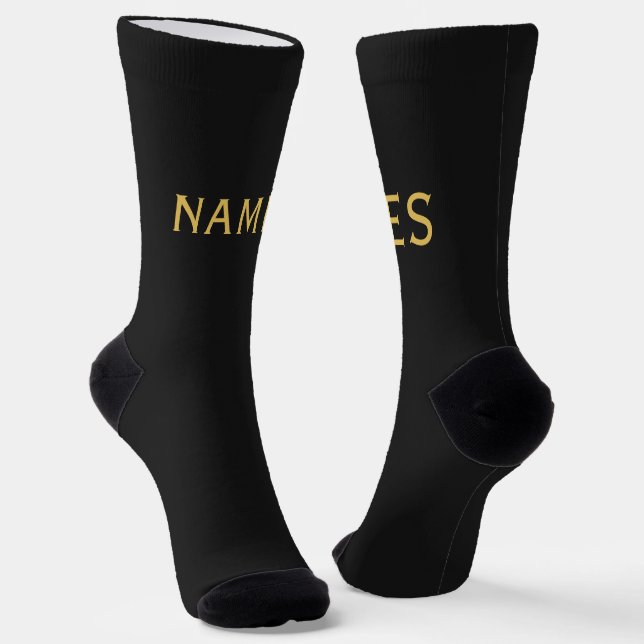 Personalized With Last Name or Nickname on Them Socks (Angled)