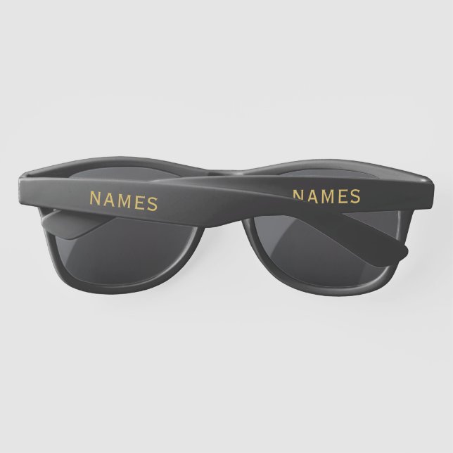 Personalized With Last Name or Nickname on Them Sunglasses (Back)