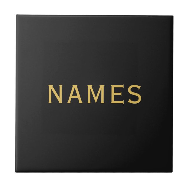 Personalized With Last Name or Nickname on Them Tile (Front)