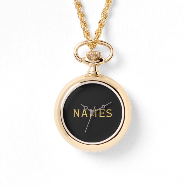 Personalized With Last Name or Nickname on Them Watch (Front)