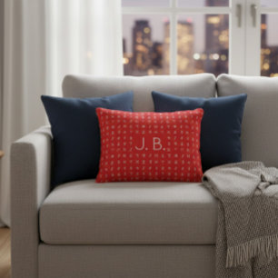 Personalized with Monogram & Runic Symbol Decorative Cushion