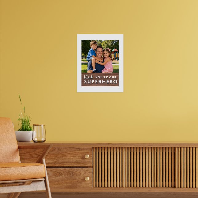 Personalized with photo and text poster (Living Room 2)