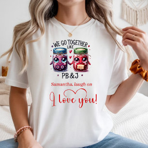 Personalized Women T-Shirt Funny Food Love Quotes