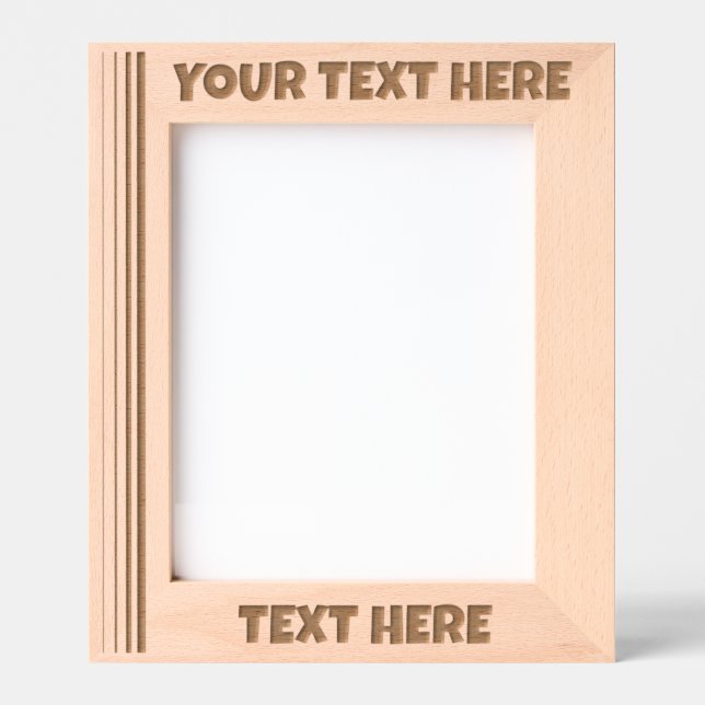 Personalized Wooden Photo Etched Frames (Front)