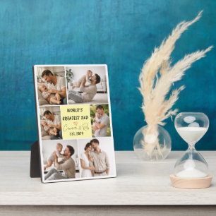 Personalized World’s Greatest Dad Photo Father’s Plaque