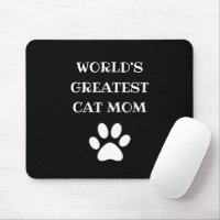Personalized World's Greatest Cat Mom Custom Text