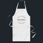 Personalized Year Grill Master GRANDPA Since  Long Apron<br><div class="desc">Get ready to honor the ultimate grill master in your family with this personalized "Grill Master" Grandpa long apron. Designed with a modern and retro-inspired feel, this apron is the perfect gift to celebrate his grilling expertise and dedication. The apron features the words "Grill Master" along with the option to...</div>