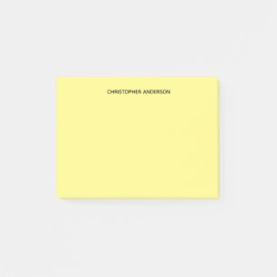 Personalized Yellow Post-it Notes