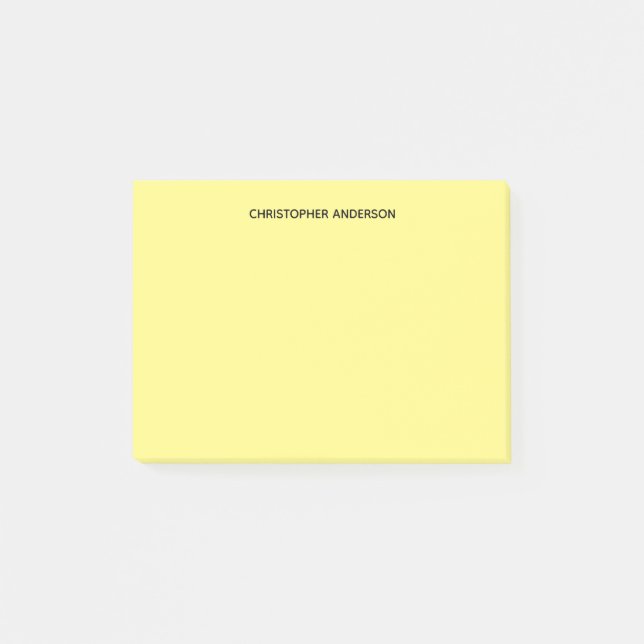 Personalized Yellow Post-it Notes (Front)