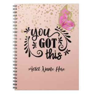 Personalized "You Got This" Notebook