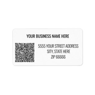 Personalized Your Name Address QR Code Labels