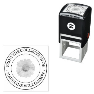 Personalized Your Own Modern Round Return Address Self-inking Stamp
