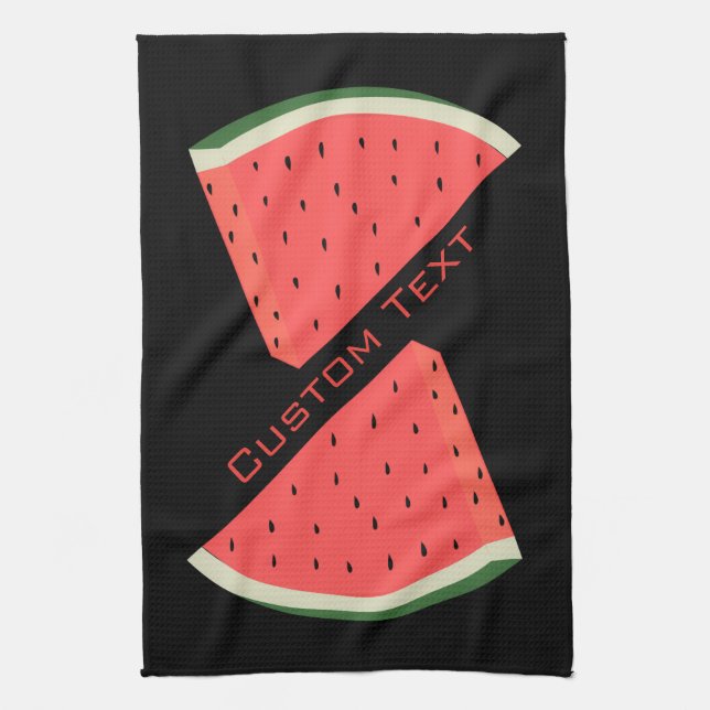 Personalized Your Text Watermelon Kitchen Towel (Vertical)
