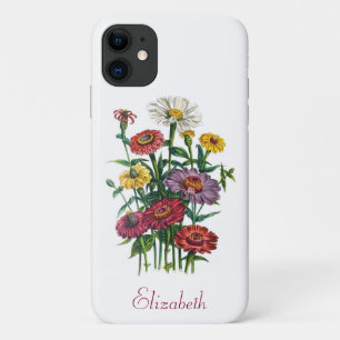 Personalized Zinnias Case-Mate iPhone Case