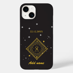 Personalized  Zodiac Custom name Pisces  Case-Mate iPhone 14 Case