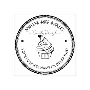 PersonalizedStamp Rubber Homemade Bakery Logo Rubber Stamp