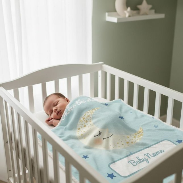 PersonalizedUnder the Stars Soft Blanket - Baby (Creator Uploaded)