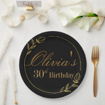 Personalizes Birthday with Golden Frame