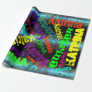 Personaluzed Name Wrapping Paoer Paper