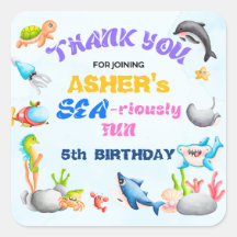 Personalzed Sea-riously Fun Ocean Protector Party