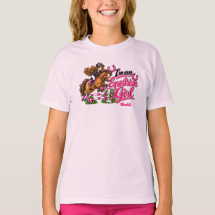 Personalzied Cute Equestrian Girl T-Shirt