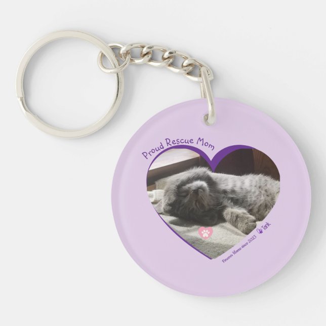 Personalzied Rescue Pet Keychain (Front)