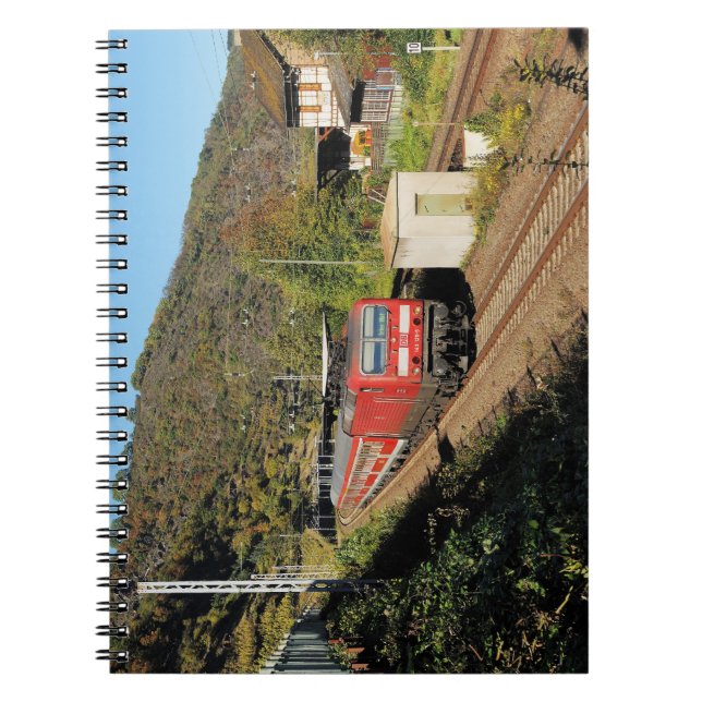 Personenzug in Kattenes Spiral Notebook (Front)