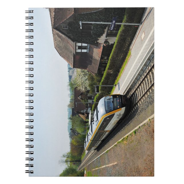Personenzug in Korbach Süd Notebook (Front)
