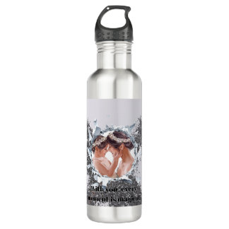 PERSONILIZE TEXT AND PICTURE 710 ML WATER BOTTLE