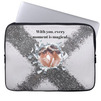 PERSONILIZE TEXT AND PICTURE LAPTOP SLEEVE