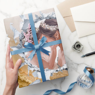 PERSONILIZE TEXT AND PICTURE WRAPPING PAPER