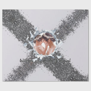 PERSONILIZE TEXT AND PICTURE WRAPPING PAPER