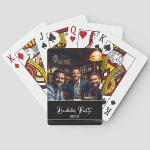 Personised bachelor party memory playing cards