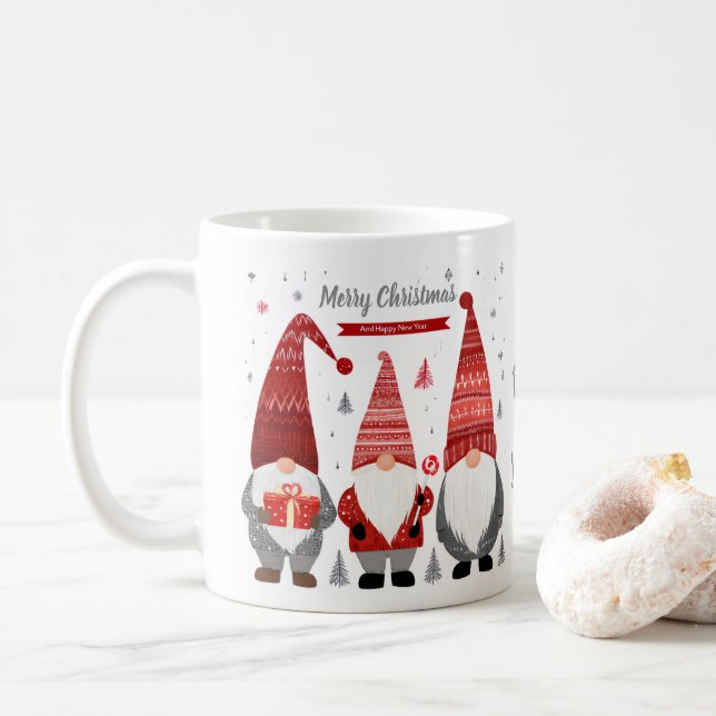 Personized Christmas Gnome Mug (With Donut)