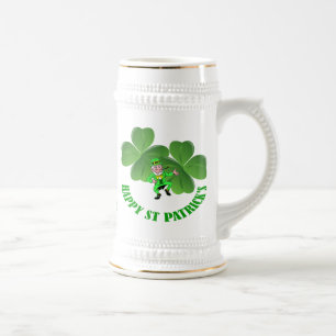 Personlalized  Irish St Patrick's day Beer Stein