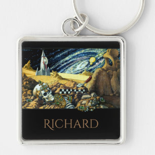 Personlized Alien Archaeology Key Ring