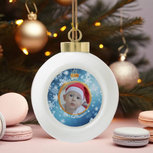 Personlized Baby's First Christmas Ornament (Creator Uploaded)
