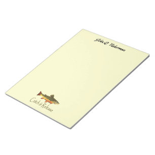 Personlized Catch and Release Fly Fishing Angler's Notepad
